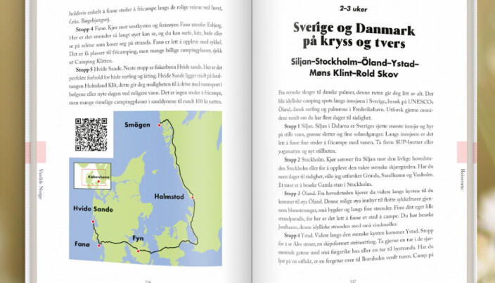 RUTETIPS: Boken er full av gode tips til fine reiseruter. RUTETIPS: Boken er full av gode tips til fine reiseruter.
