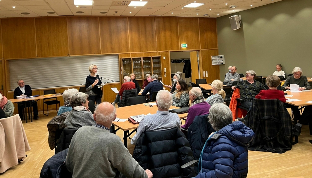 ÅRSMØTE: I februar stemte medlemmene i Oppegård boligklubb for eldre for å fortsette driften av klubben.