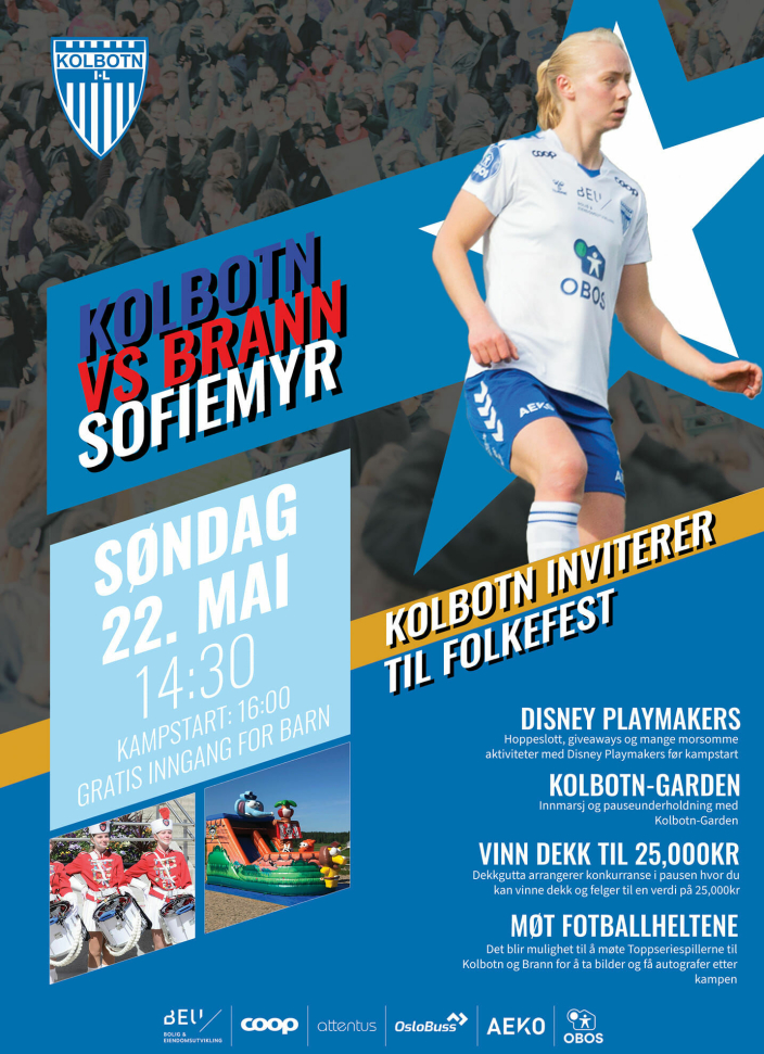 KOM PÅ KAMP!: 22. mai håper Kolbotn-damene å se deg på Sofiemyr stadion til en tøff kampm mot Brann.