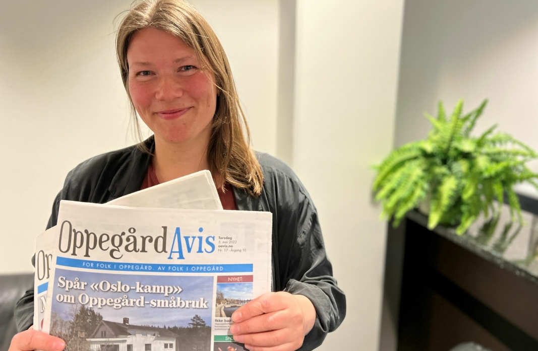 NY JOURNALIST: Kristine Bølla Meiland Nedgården er ny journalist i Oppegård Avis.