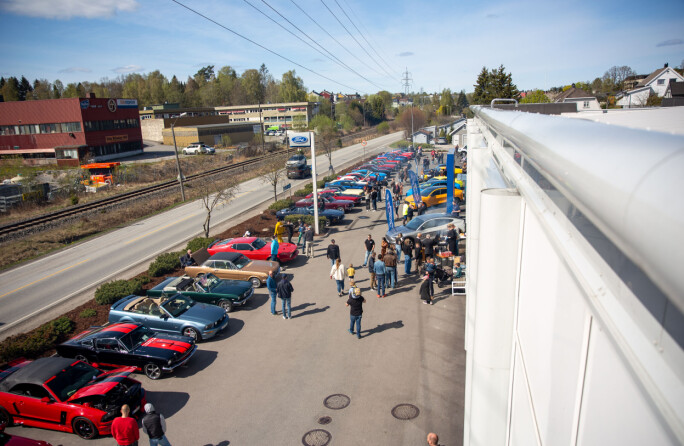 EN GOD DAG: Mustang-familien stilte opp da Follo Autoco inviterte til treff. EN GOD DAG: Mustang-familien stilte opp da Follo Autoco inviterte til treff.