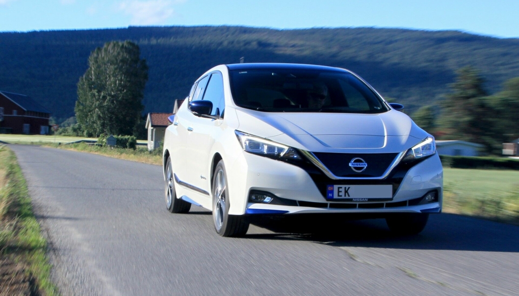 POPPIS: Nissan Leaf er den mest populære bruktbilen i Oppegård.