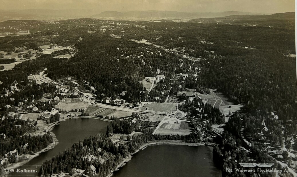 LANDLIG: Kolbotn skole var allerede på plass her, men ellers var det ikke all verdens av bebyggelse. Hva husker du? LANDLIG: Kolbotn skole var allerede på plass her, men ellers var det ikke all verdens av bebyggelse. Hva husker du?