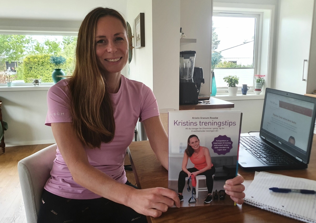 GIR TRENINGSTIPS TIL ALLE: Kristin Granum Rosebø har nylig gitt ut sin andre bok om trening. Den er mulig å få tak i hos landets bokhandlere.