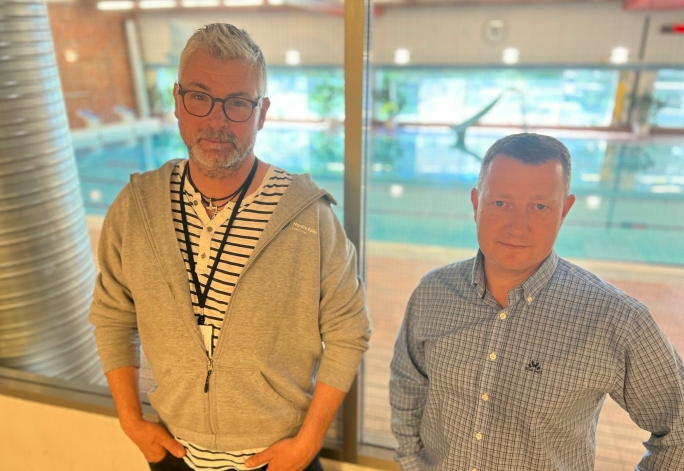 KOMMUNENS MENN: Prosjektleder Lars Brynjar Pettersen og konstituert områdeleder for eiendom Hogne Haug tar saken alvorlig.