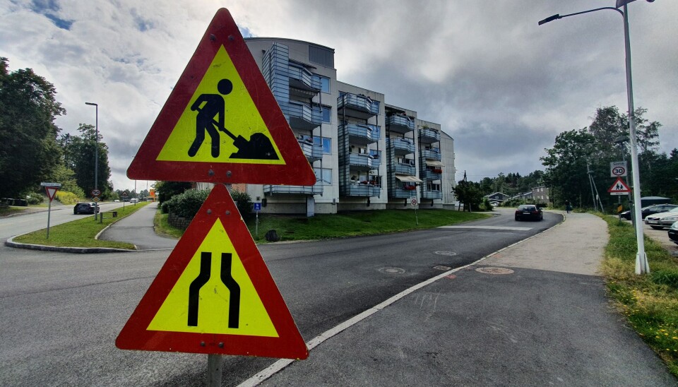 1,3 MILLIONER KRONER: Holbergs vei fikk nytt asfaltdekke i sommer. Prislappen ble 1,3 millioner kroner, ifølge kommunen. 1,3 MILLIONER KRONER: Holbergs vei fikk nytt asfaltdekke i sommer. Prislappen ble 1,3 millioner kroner, ifølge kommunen.