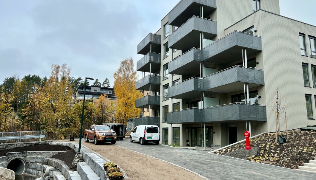 KANTORBEKKEN: I dag kan kjøperne av de 17 leilighetene i bygg E i Kantorbekken Terrasse endelig flytte inn.