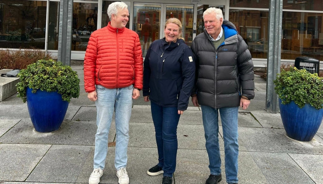 I OPPOSISJON: FrPs Tønnes Steenersen, Høyres Cecilie Dahl-Jørgensen Pind og Pensjonistpartiets Gunnar Vegsgaard ble enige om et stramt budsjett.