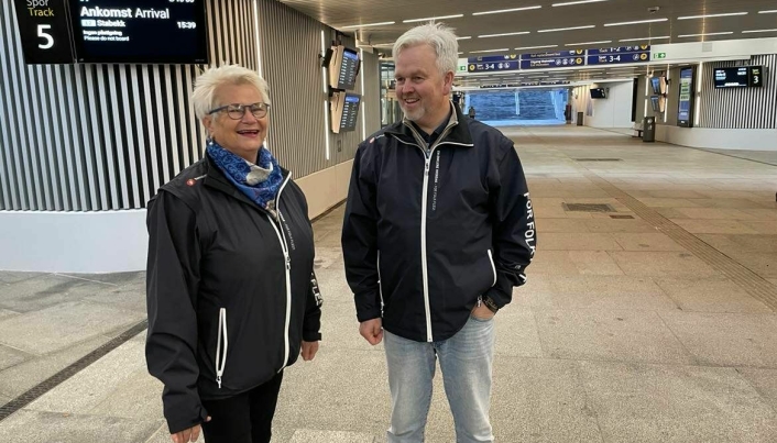 ENIGE: Kværner og Steenersen mener beliggenheten til Nordre Follo bidrar positivt til at ukrainske flyktninger skal finne seg til rette i Norge.