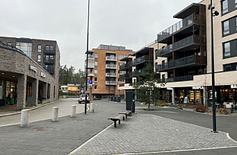 Bilfri parkeringsfloke på Myrvoll Torg