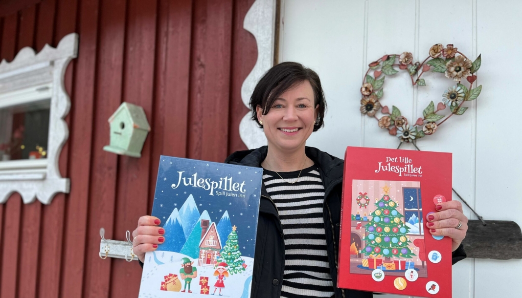 BRETTSPILL FOR MINDRE BARN: Lene Imbsen fra Svartskog har sluppet sitt andre julespill. Denne gangen for de litt mindre barna.