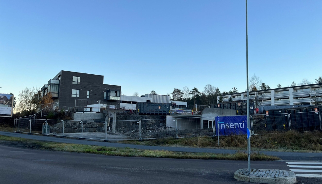 STOPP: Dette store boligprosjektet på Tårnåsen går foreløpig en uviss fremtid i møte.