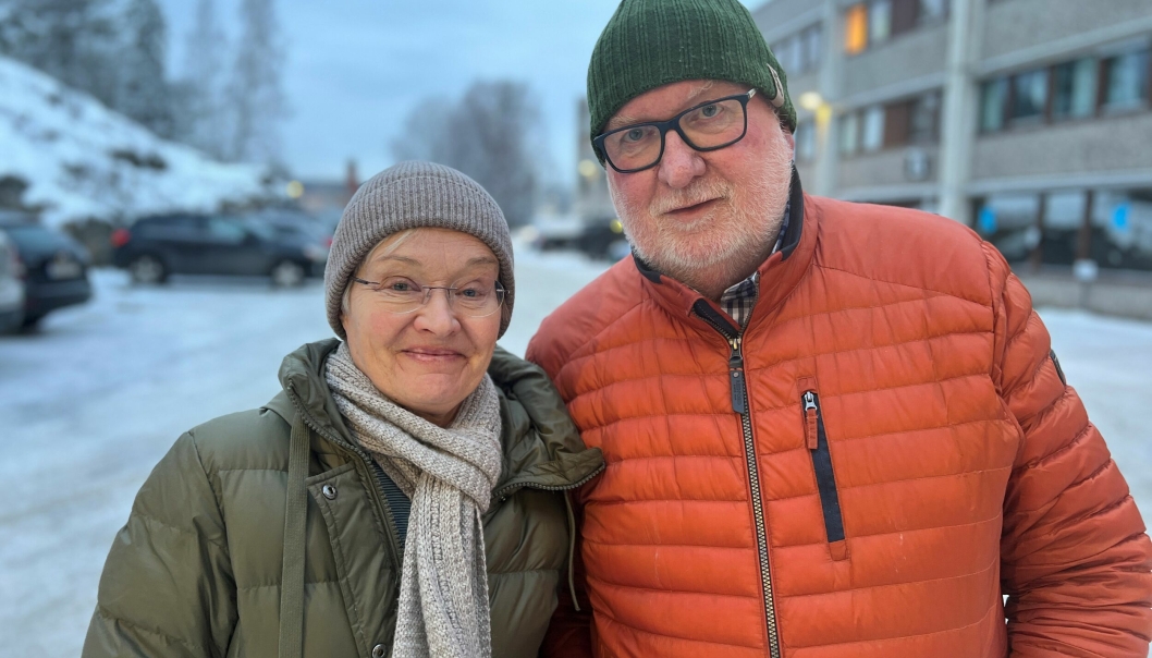 SKUFFET: Ekteparet Mona Helmert og Tor Kjell Olimstad er skuffet over at boligdrømmen på Tårnåsen brast.