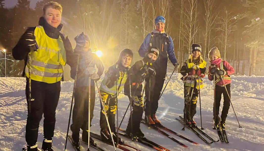 LYKKE: Lykken er stor over å kunne trene på snø på hjemmebane. LYKKE: Lykken er stor over å kunne trene på snø på hjemmebane.