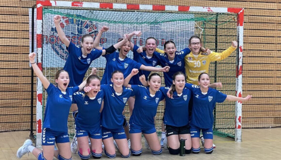 VINNERLAGET: Her er jentene som vant Norden Cup i håndball. VINNERLAGET: Her er jentene som vant Norden Cup i håndball.