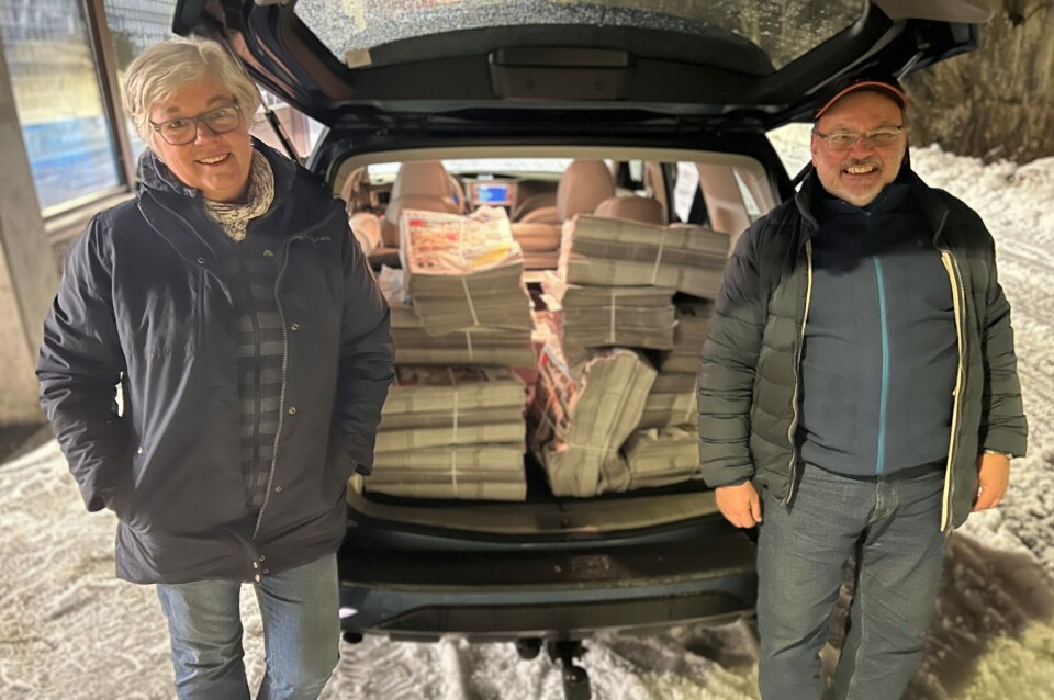 TUNGT LASTET: Med 2.000 postkasser på listen er det bare å fylle opp bagasjerommet og komme seg av gårde. TUNGT LASTET: Med 2.000 postkasser på listen er det bare å fylle opp bagasjerommet og komme seg av gårde.