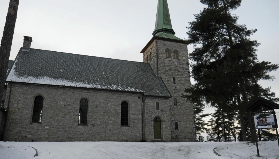 STENGT: På grunn av høye strømpriser er Kolbotn kirke stengt frem til 1. mai