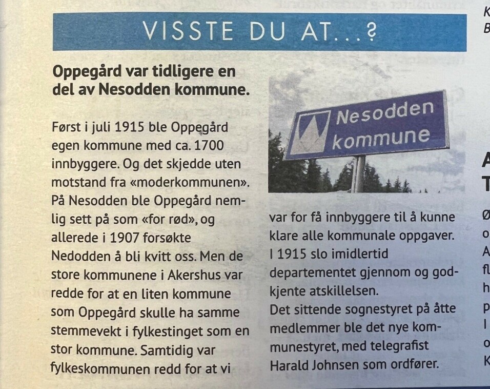 VISSTE DU AT: En nydelig spalte. Dagens redaksjon gjetter på at daværende redaksjon «gikk tom» for ting de visste og at spalten dermed forsvant. VISSTE DU AT: En nydelig spalte. Dagens redaksjon gjetter på at daværende redaksjon «gikk tom» for ting de visste og at spalten dermed forsvant.