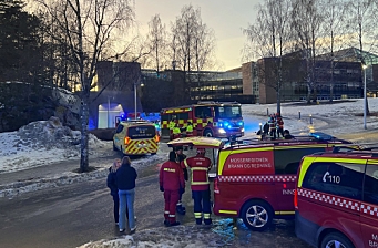 Brann på Rosenholm Campus