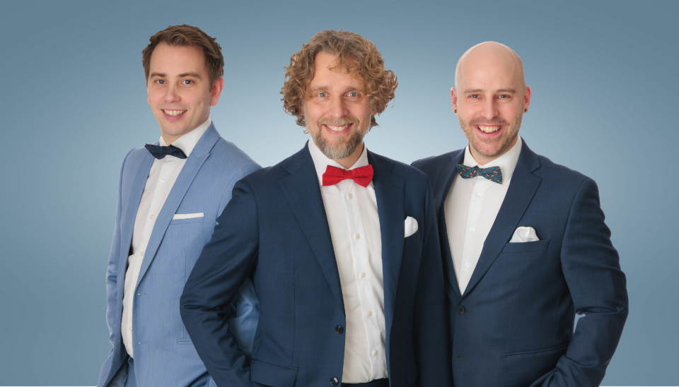 TRIOEN SOM KOMMER: Dette er trioen som skal på turnë i mars. Fra venstre: Nils georg Nilsen, Jan-Tore Saltnes og Espen Solsbak