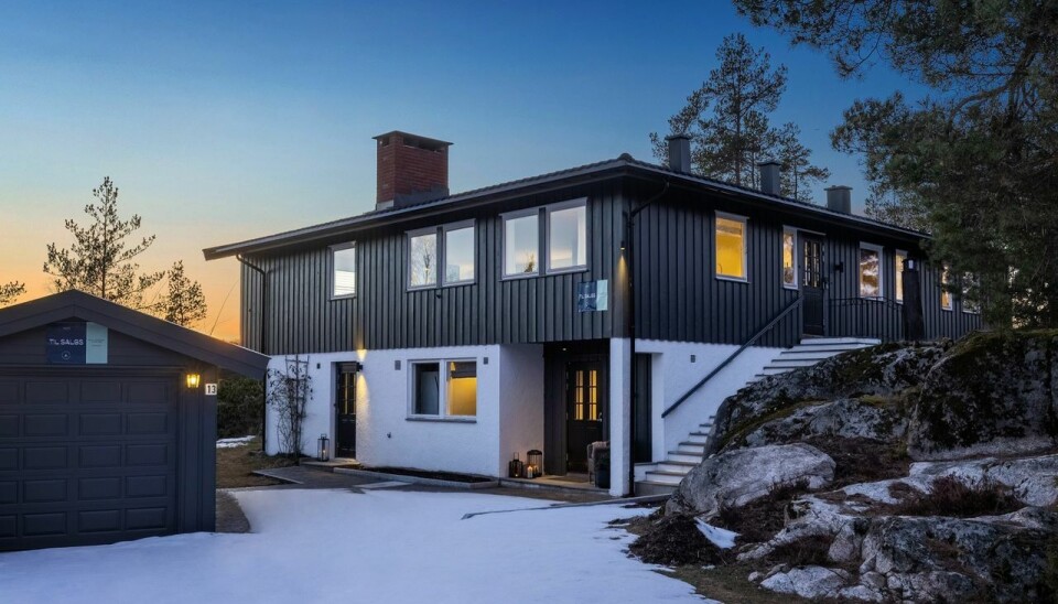 KLASSISK HUS: Akkurat slik man forventer å se et skikkelig hus. KLASSISK HUS: Akkurat slik man forventer å se et skikkelig hus.