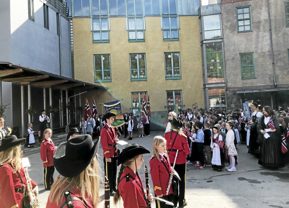 KOLBOTN SKOLE: Her blir det lekeland, kaffe og kaker etter hovedtoget 17. mai.