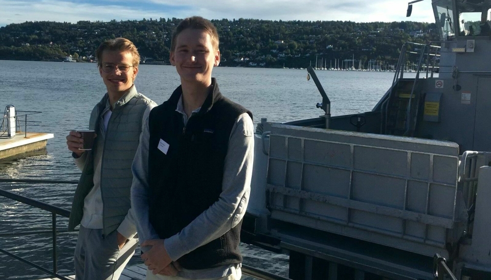 FORNØYDE: Harald Berger (t.v.) og Ole André Flaa var deltakere på RYLA 2022, på Oscarsborg Gjersjøen Rotaryklubb var vertskap for disse to. Totalt deltok 59 unge på seminaret.