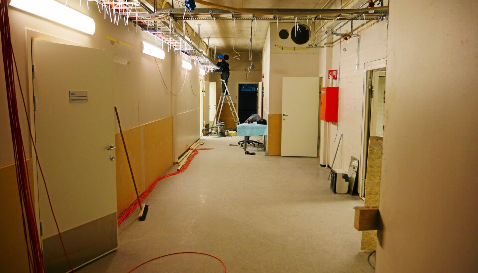 ILLUSTRASJONSBILDE: Bildet er fra oppussingen av Roald Amundsen videregående skole. ILLUSTRASJONSBILDE: Bildet er fra oppussingen av Roald Amundsen videregående skole.
