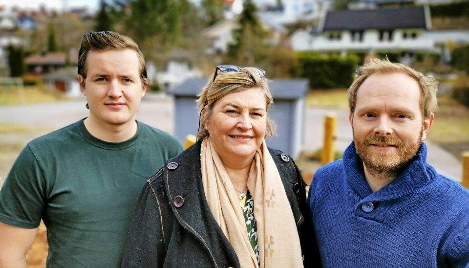 KLARE FOR KAMP: To av tre på dette bildet har ligget overraskende lavt i årets valgkamp. Fra venstre Håkon Heløe, Merete Bellingmo og Oddbjørn Lager Nesje.