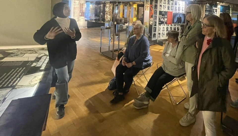 INSPIRASJON OG LÆRING Kvinnegruppen drar med jevne mellomrom ut for å høste inspirasjon og lære. Her fra Holocaustsenteret i Oslo.