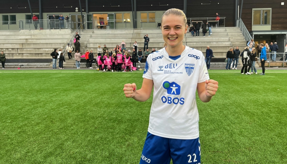 BLIR MED VIDERE: Eline Hegg blir med Kolbotn opp i Toppserien og har signert en ettårs-kontrakt med klubben.