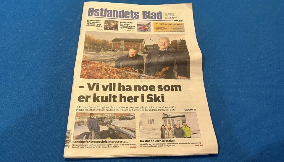FRA SKI TIL SKI: Avisen Østlandets Blad er på flyttefot, men de holder seg i Ski.